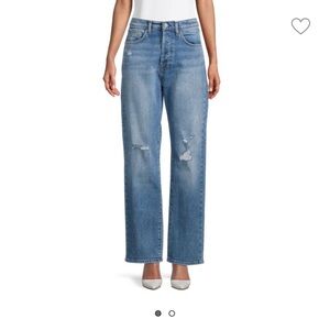 7 For All Mankind Distressed Straight Jeans